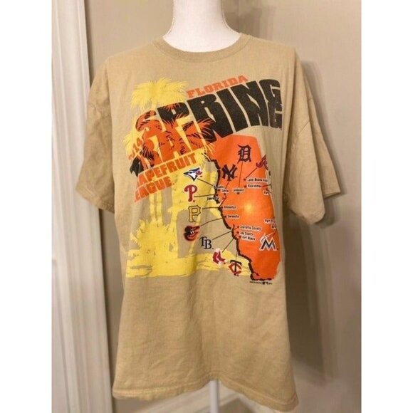 Florida Grapefruit League MLB Baseball Spring Training T-shirt M3 - Picture 1 of 4